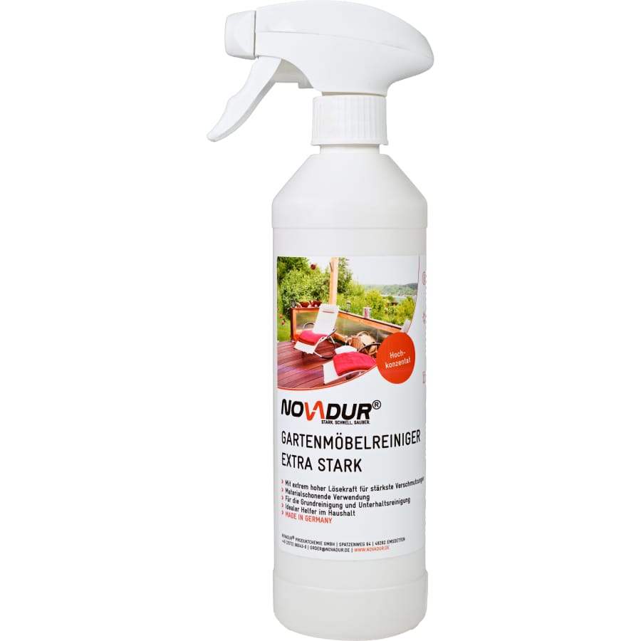 NOVADUR Gartenmöbelreiniger extra stark 500 ml - Sprühflasche