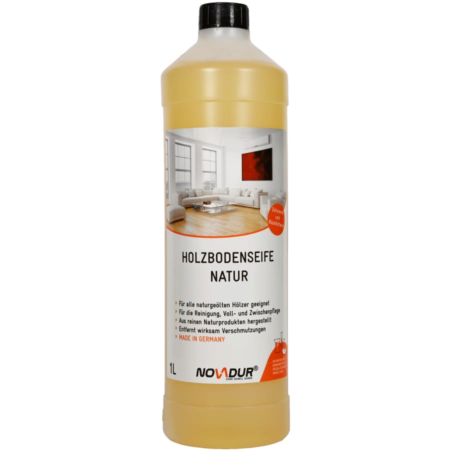 NOVADUR Holzbodenseife natur 1000 ml - Flasche