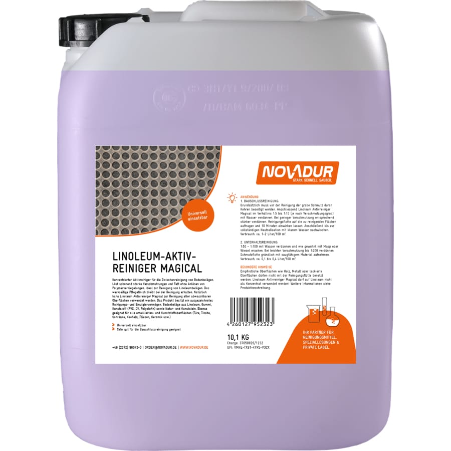 NOVADUR Linoleum Aktivreiniger Magical 10 l - Kanister