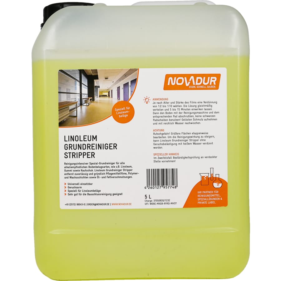 NOVADUR Linoleum Grundreiniger Stripper 5 l - Kanister