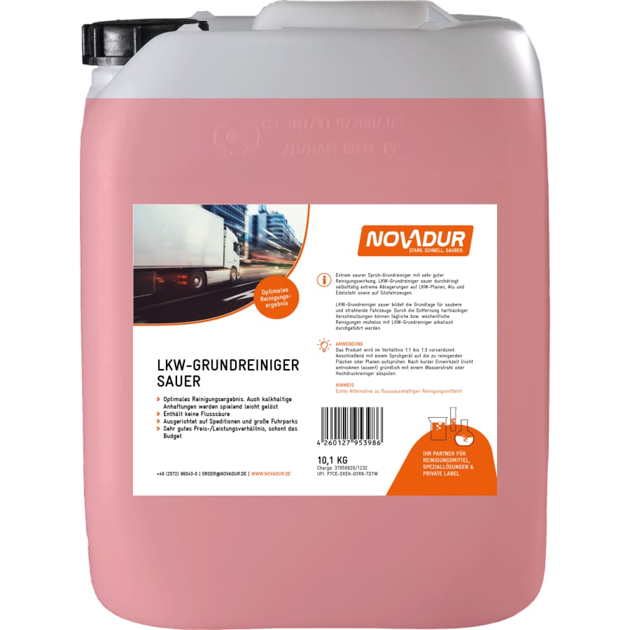 NOVADUR LKW-Grundreiniger sauer 10,1 kg - Kanister