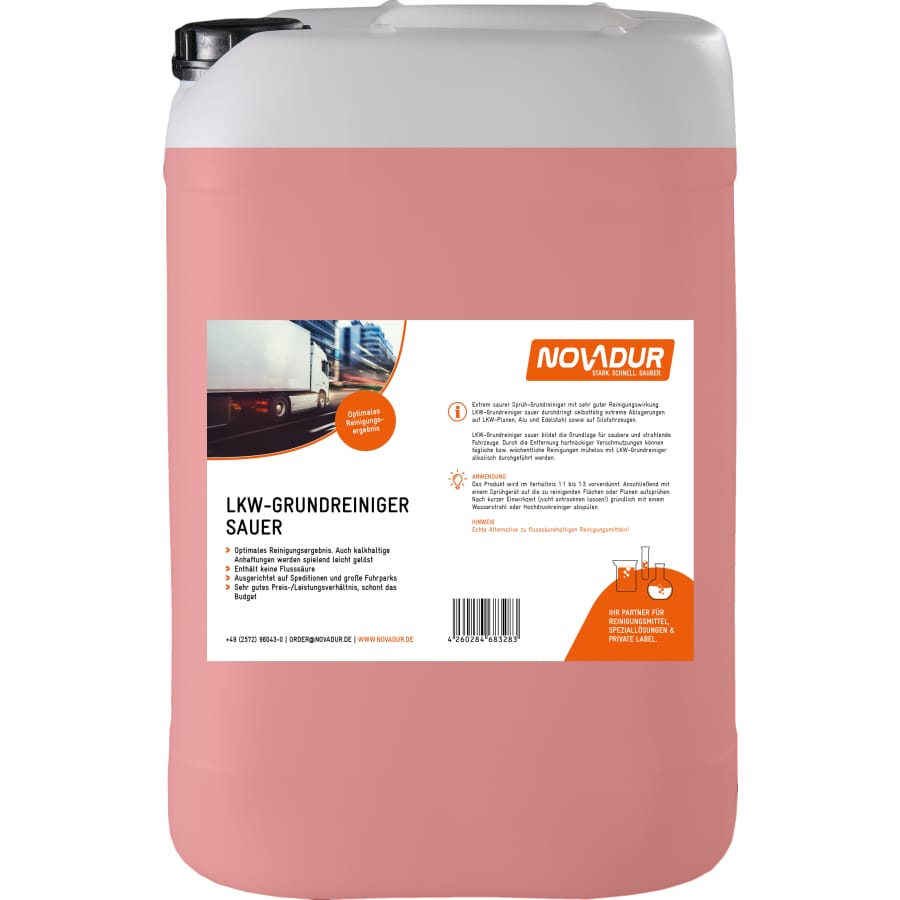 NOVADUR LKW-Grundreiniger sauer 20 Liter - Kanister