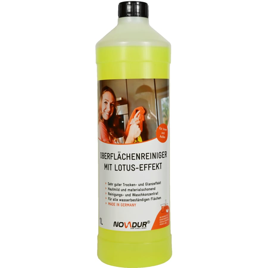 NOVADUR Oberflächenreiniger mit Lotus-Effekt 1000 ml - Flasche