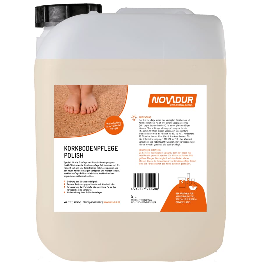 NOVADUR Polish Korkbodenpflege 5 l - Kanister