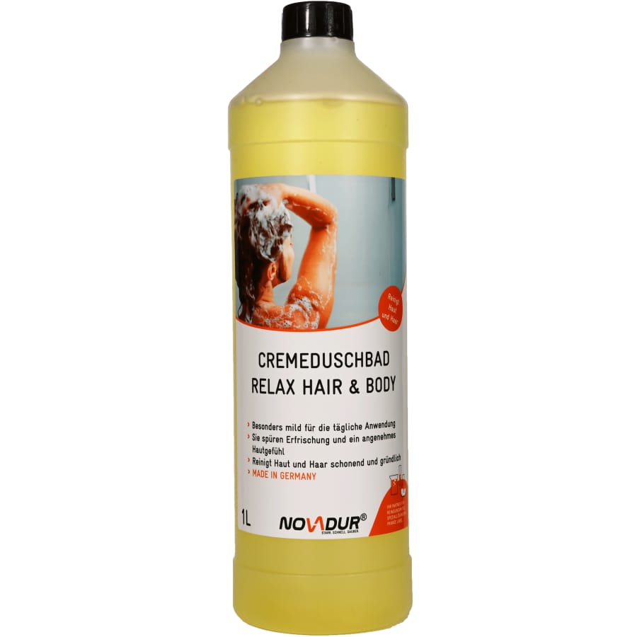 NOVADUR Relax Hair und Body Cremeduschbad 1000 ml - Flasche