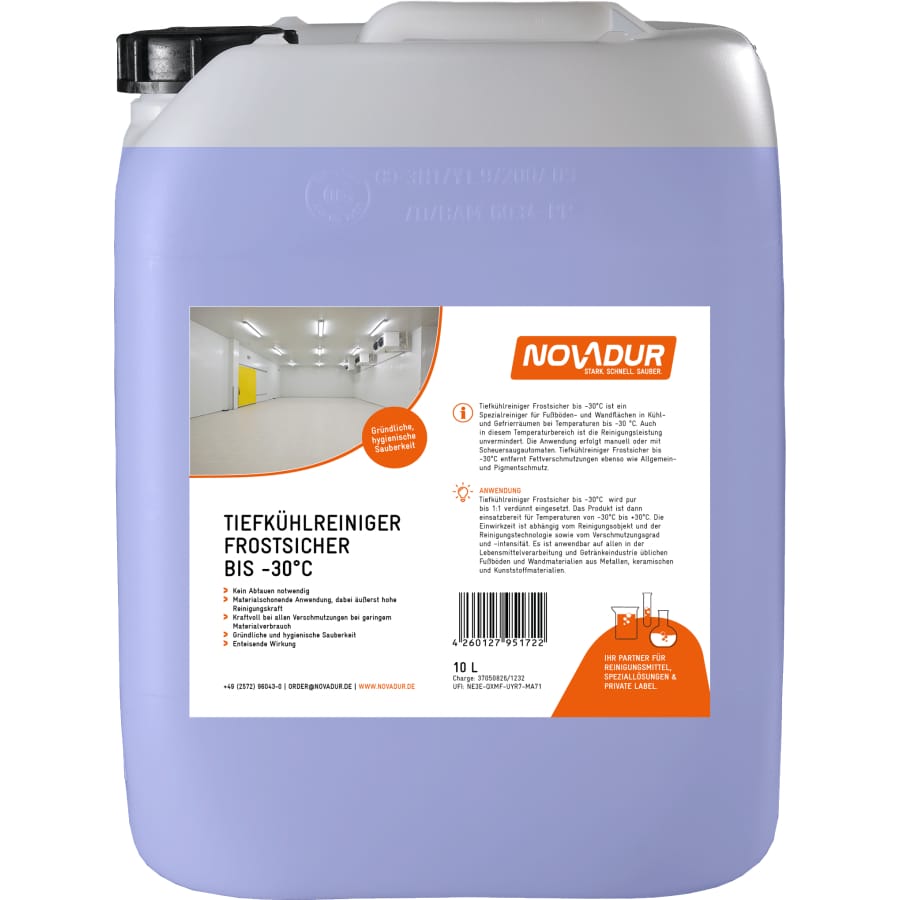 NOVADUR Tiefkühlreiniger Frostsicher bis -30° 10 l - Kanister