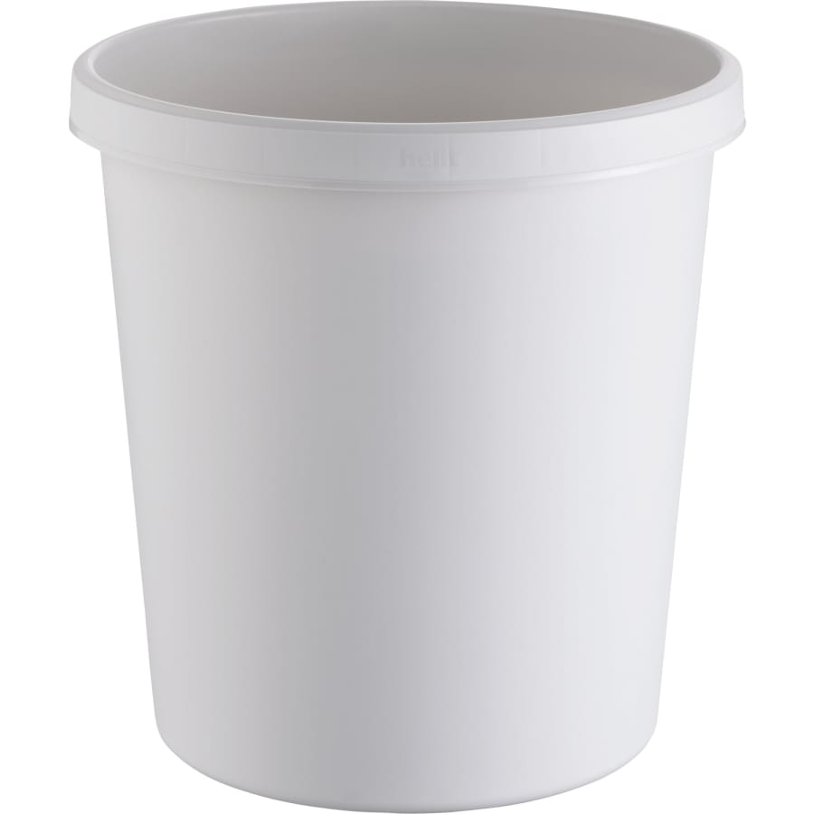 Objekt Papierkorb 18 Liter mit Griffrand Lichtgrau
