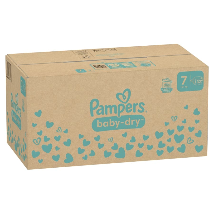 Pampers Baby Dry 7 Extra Large Windeln, 15+ kg