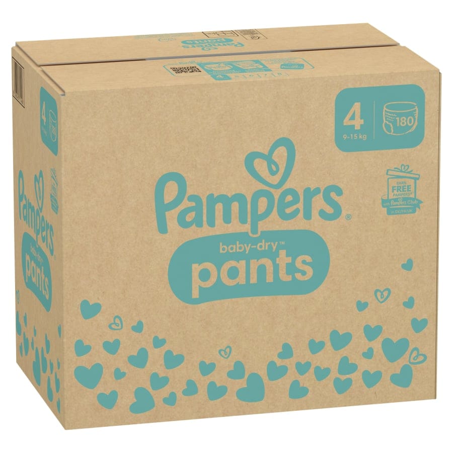 Pampers Baby Dry Pants 4 Maxi Windeln, 9-15 kg