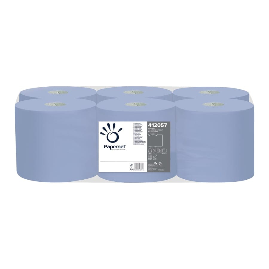 Papernet Autocut Handtuchrolle 2-lagig blau, 140 m