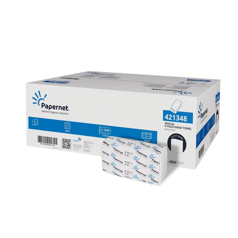 Papernet V-Falz Handtuchpapier 2-lagig EU-Ecolabel WAVE