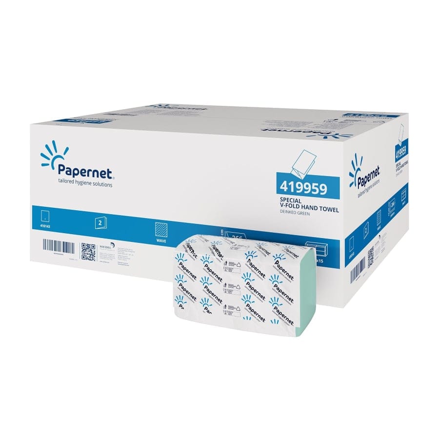 Papernet V-Falz Handtuchpapier 2-lagig grün