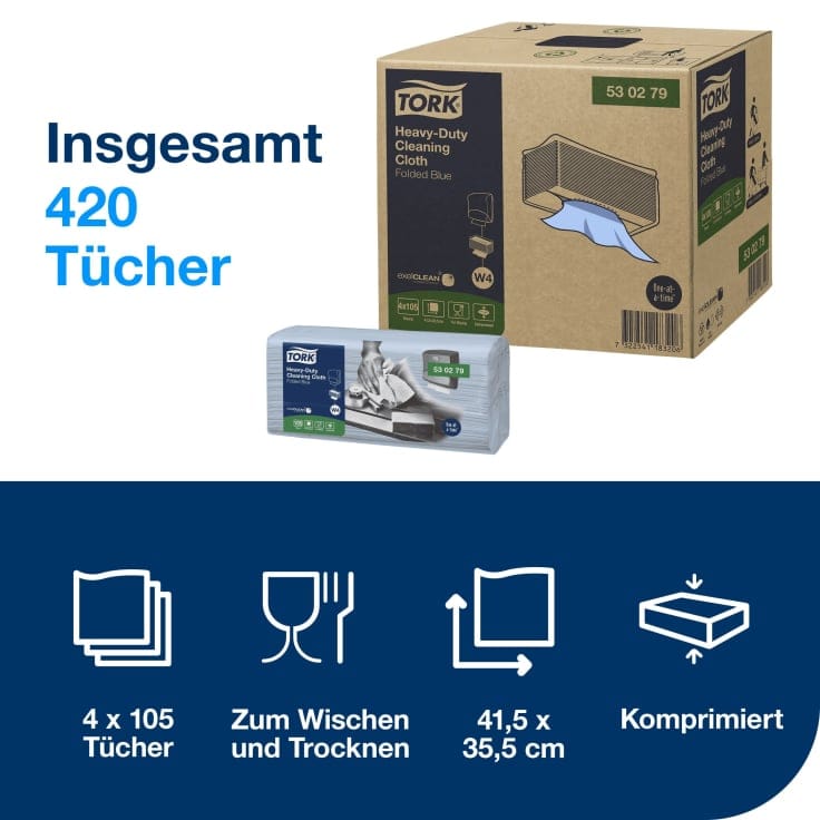 Tork Extra starke Papierwischtücher 1-lagig universal
