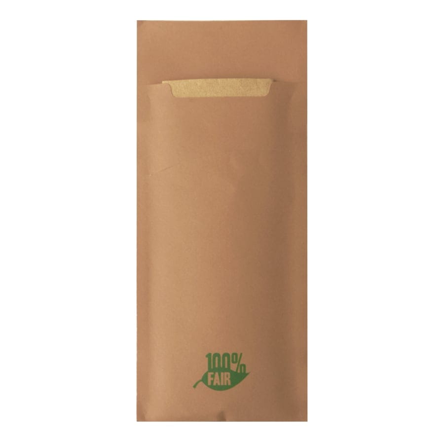 Papstar Bestecktaschen mit Aufdruck, 20 x 8,5 cm, 2-lagig
