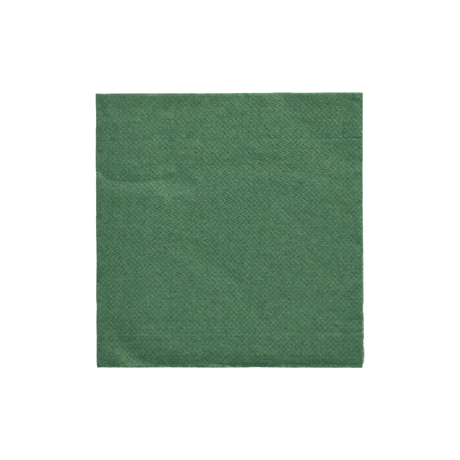 Papstar DAILY Collection Servietten, 24x24 cm, 1/4 , dunkelgrün