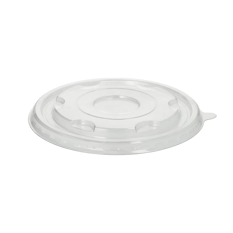 Papstar Deckel R-PET, Ø 17 cm, für Zuckerrohrschalen