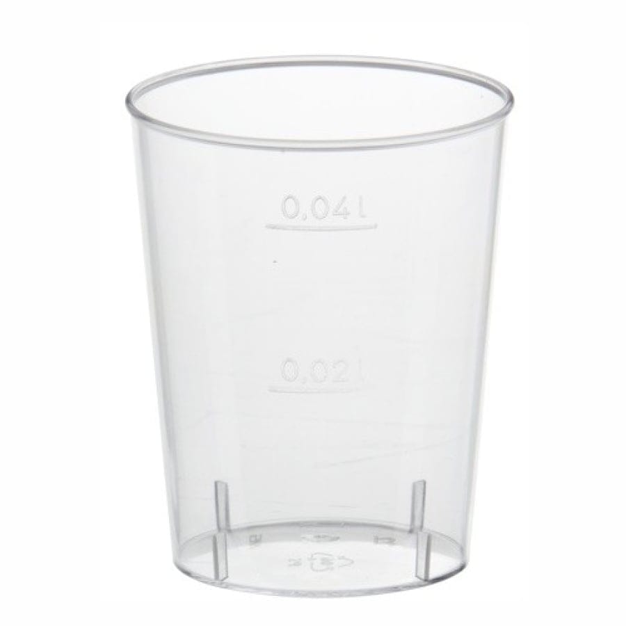Papstar Gläser für Schnaps 4 cl, PS, glasklar