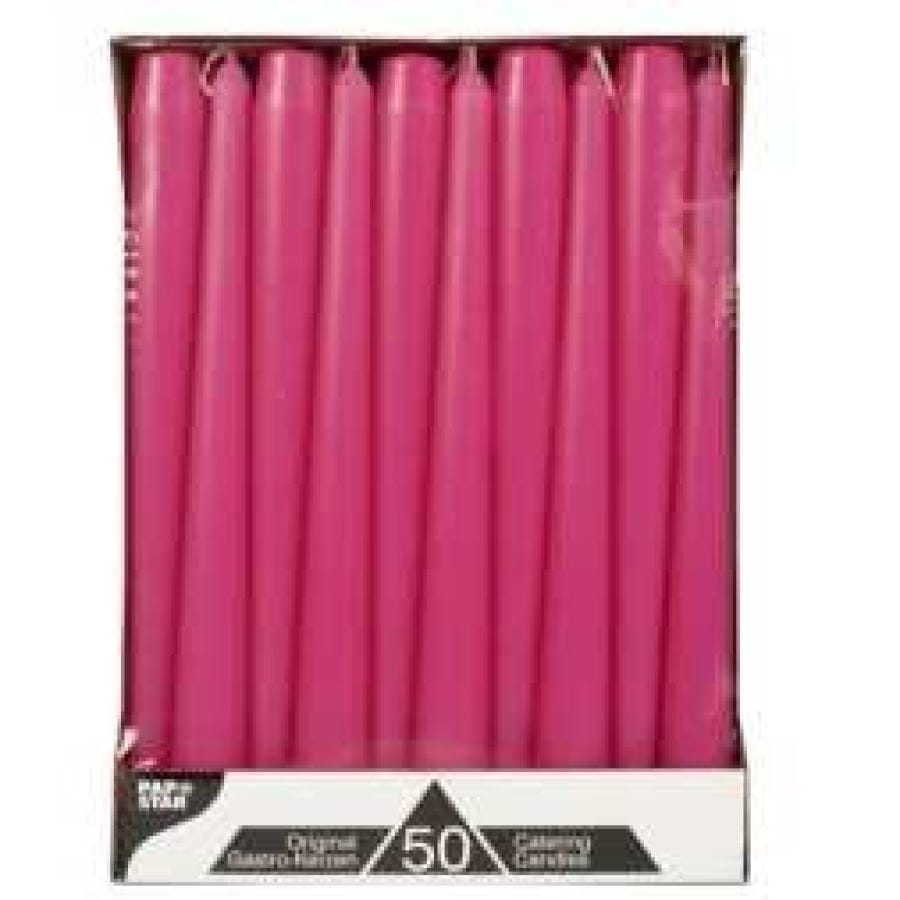 Papstar Leuchterkerzen fuchsia