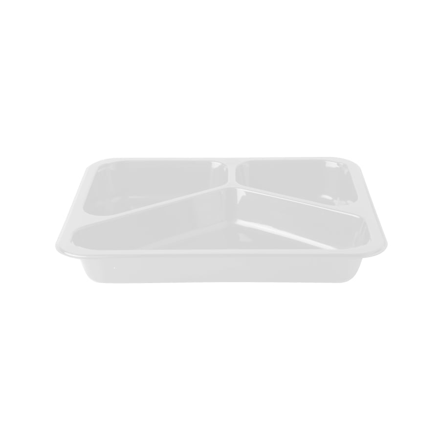PAPSTAR Mikrowellenschalen Siegelschale, 765 ml, 3-geteilt