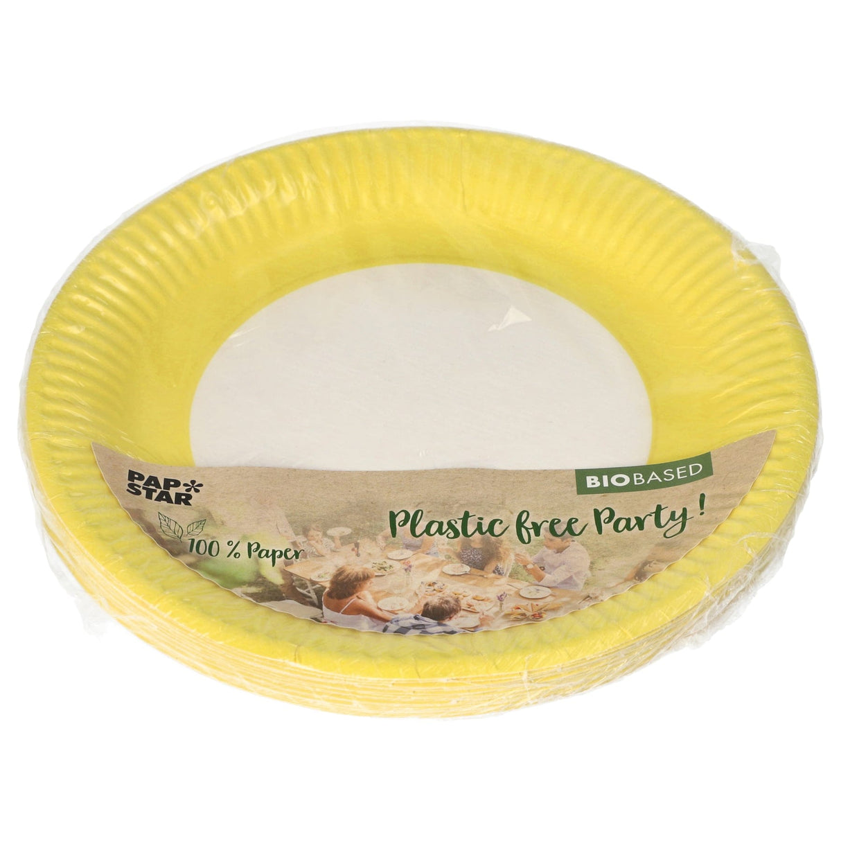 Papstar Pappteller, 23 cm 1 Karton (25 Packungen × 20 Stück), Gelb