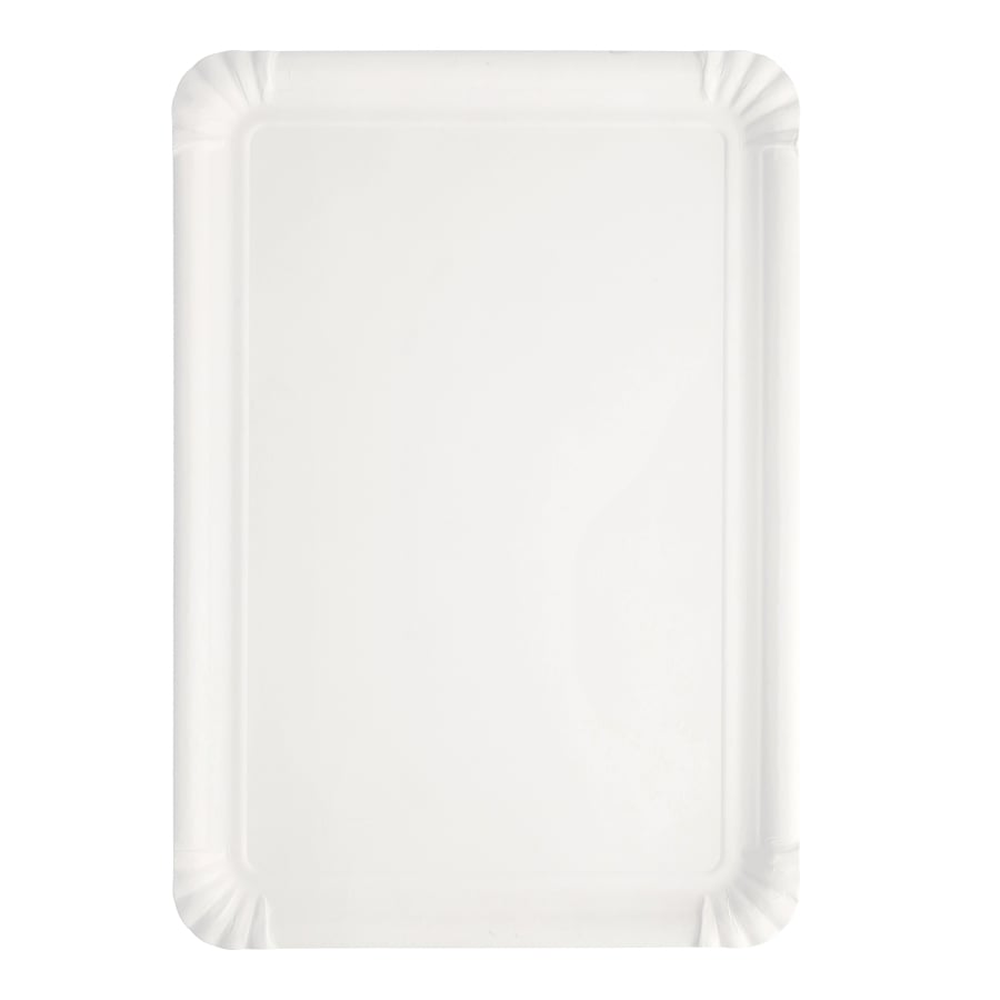 Papstar Pappteller, eckig, weiß 1 Packung (125 Stück), 24 x 33 cm