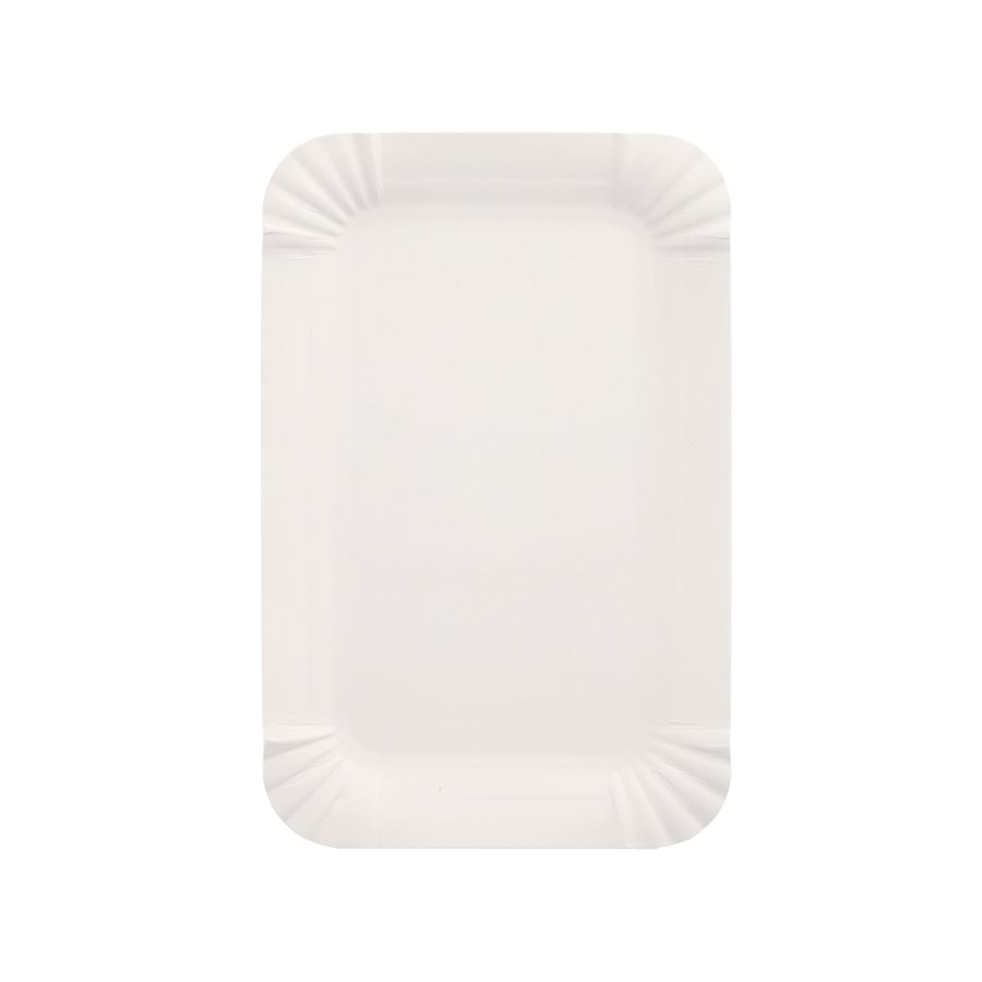 Papstar Pappteller, eckig, weiß 1 Packung (250 Stück), 11 x 17 cm