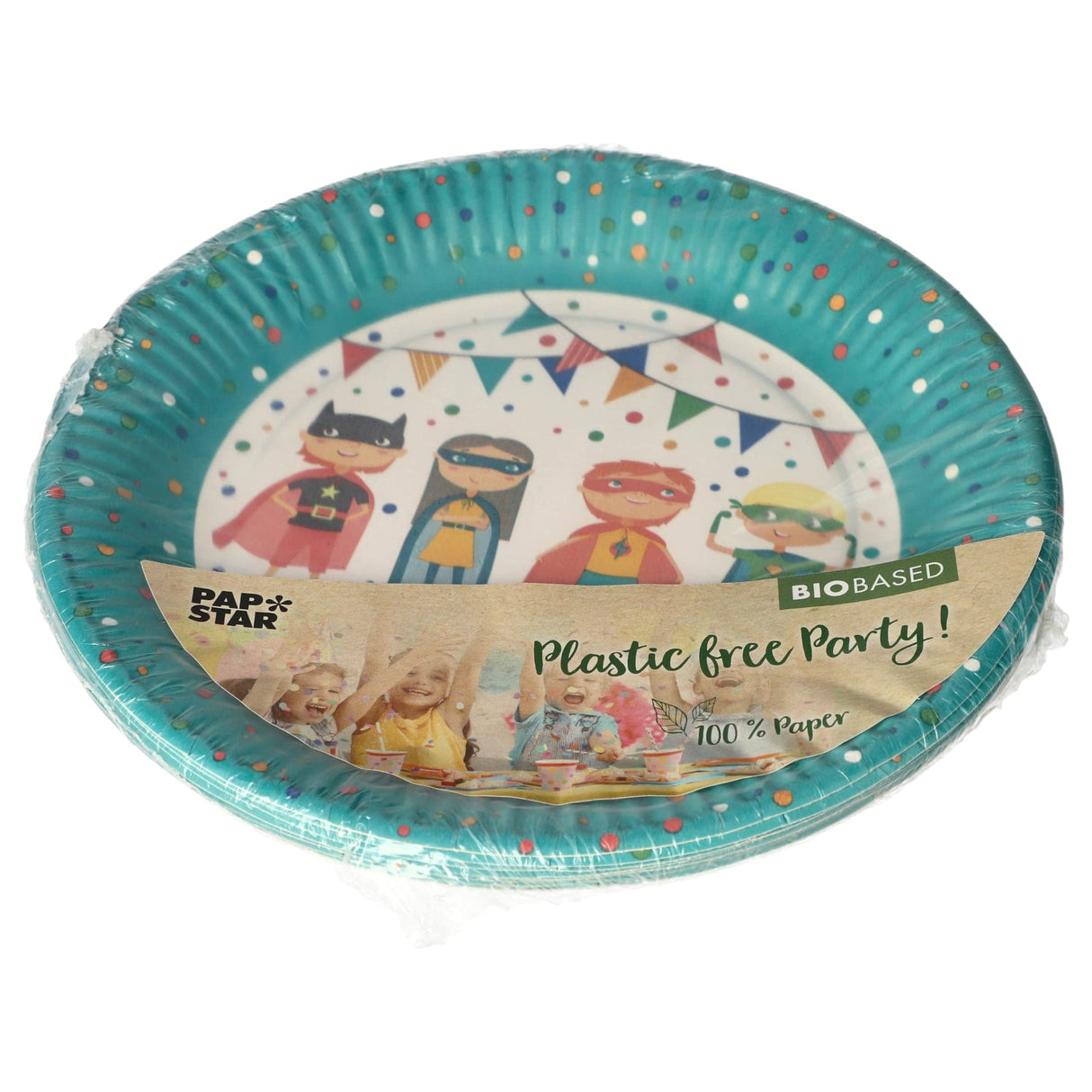 Papstar Pappteller, Superhero, 23 cm 1 Karton (20 Packungen × 10 Stück)