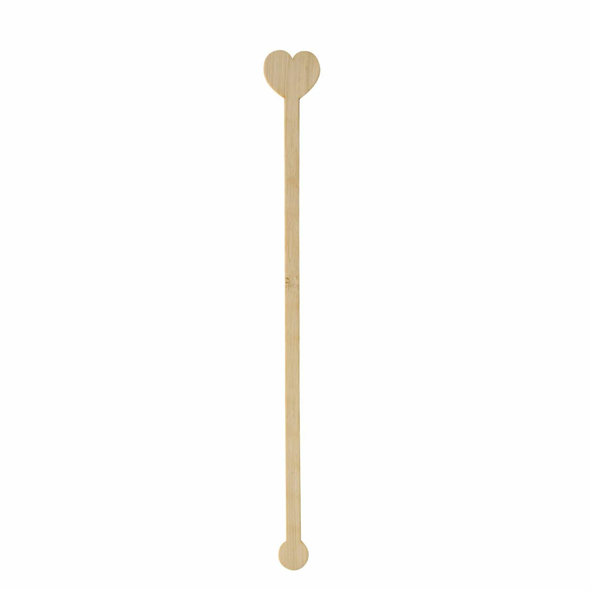 Papstar Pure Bambus Getränke-Quirle, Heart, 20 cm
