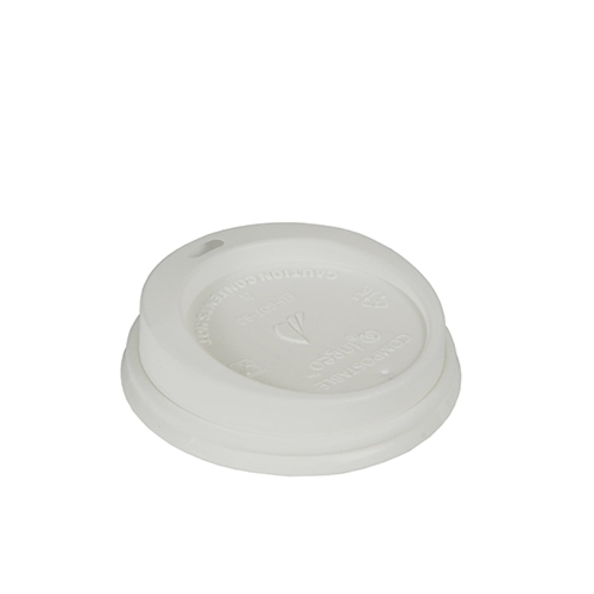 Papstar Pure Dom-Deckel, C-PLA 1 Packung (50 Stück), ø 8 cm