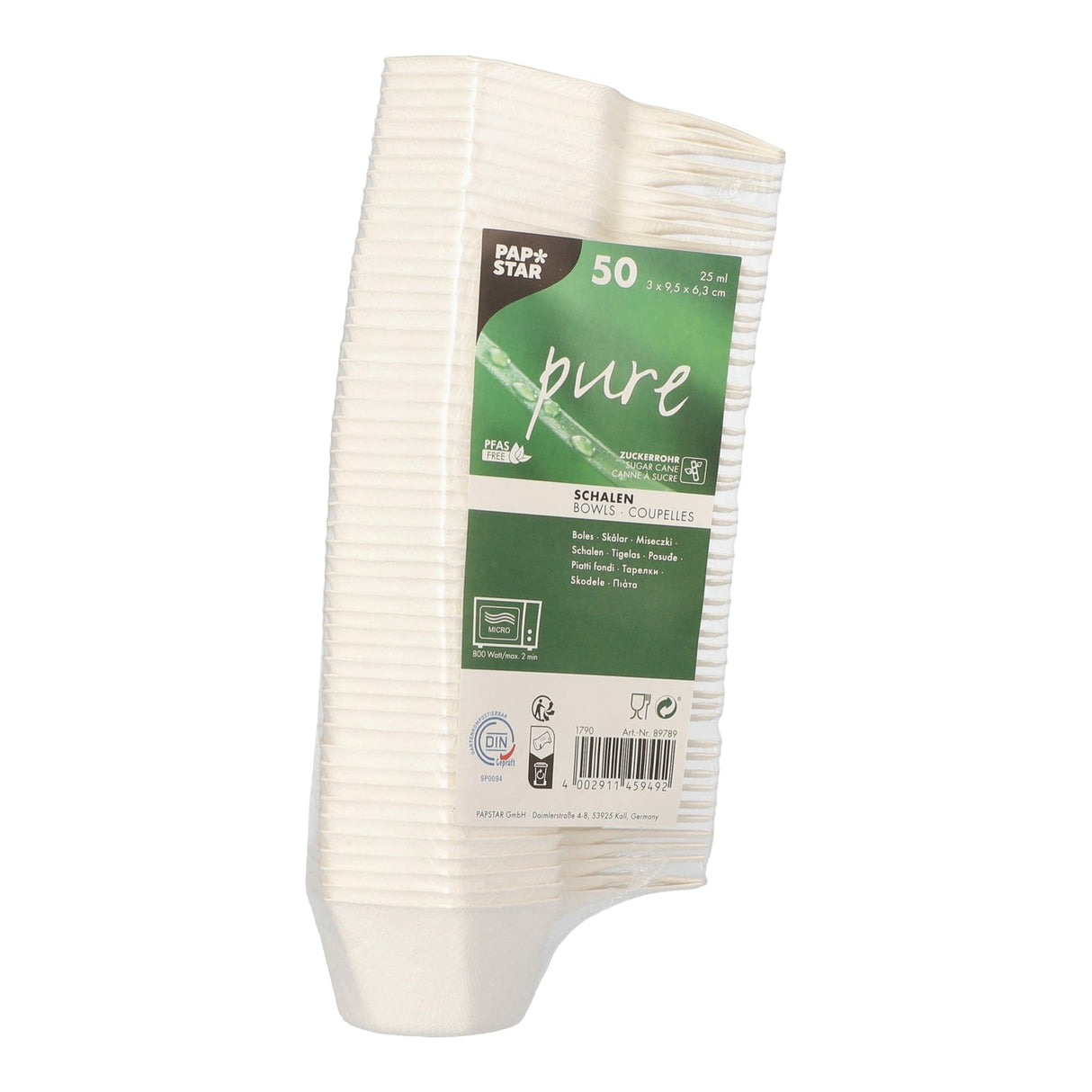 Papstar Pure Fingerfood-Schalen Hexagon, biologisch abbaubar
