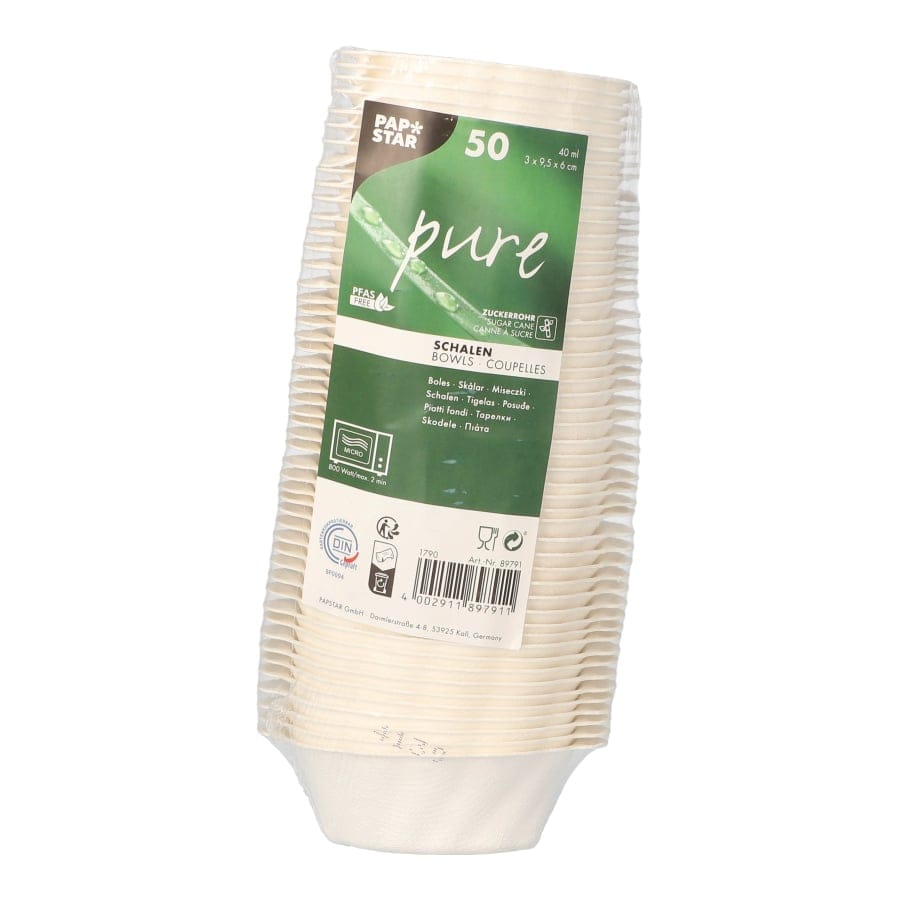 Papstar Pure Fingerfood-Schalen Wave, biologisch abbaubar