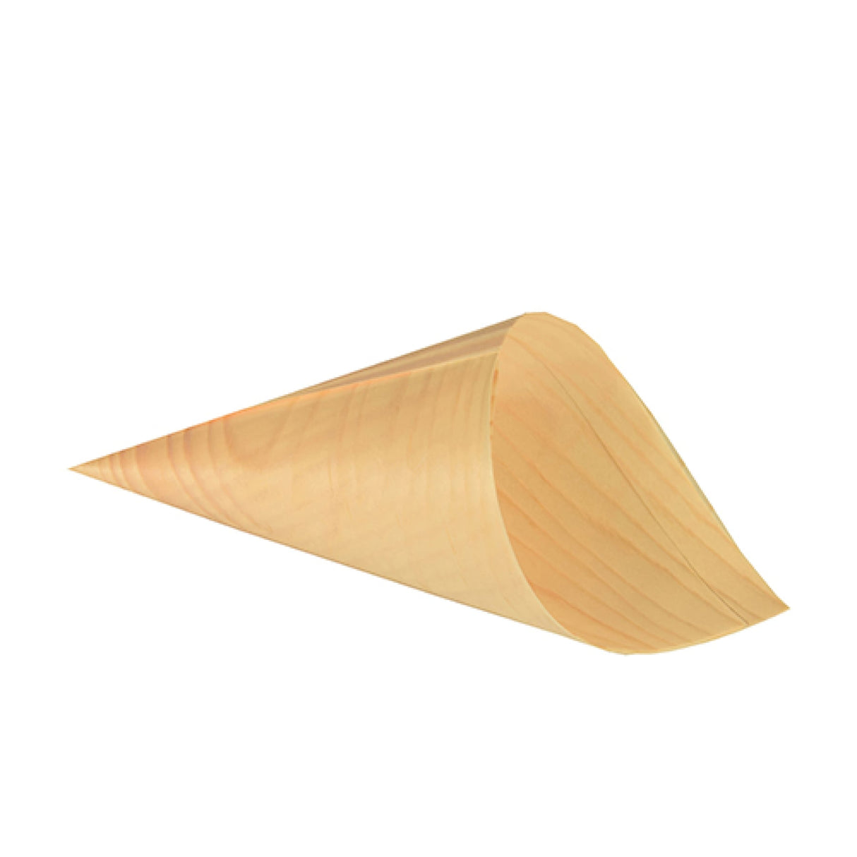 Papstar Pure Fingerfood-Spitztüten,m Holz 1 Packung (50 Stück), ø 8 cm