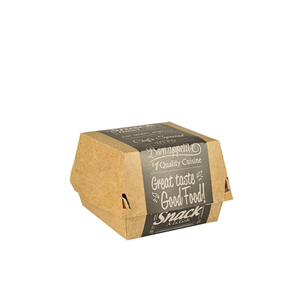 Papstar Pure Good Food Burgerboxen, Pappe 1 Packung (50 Stück), Klein