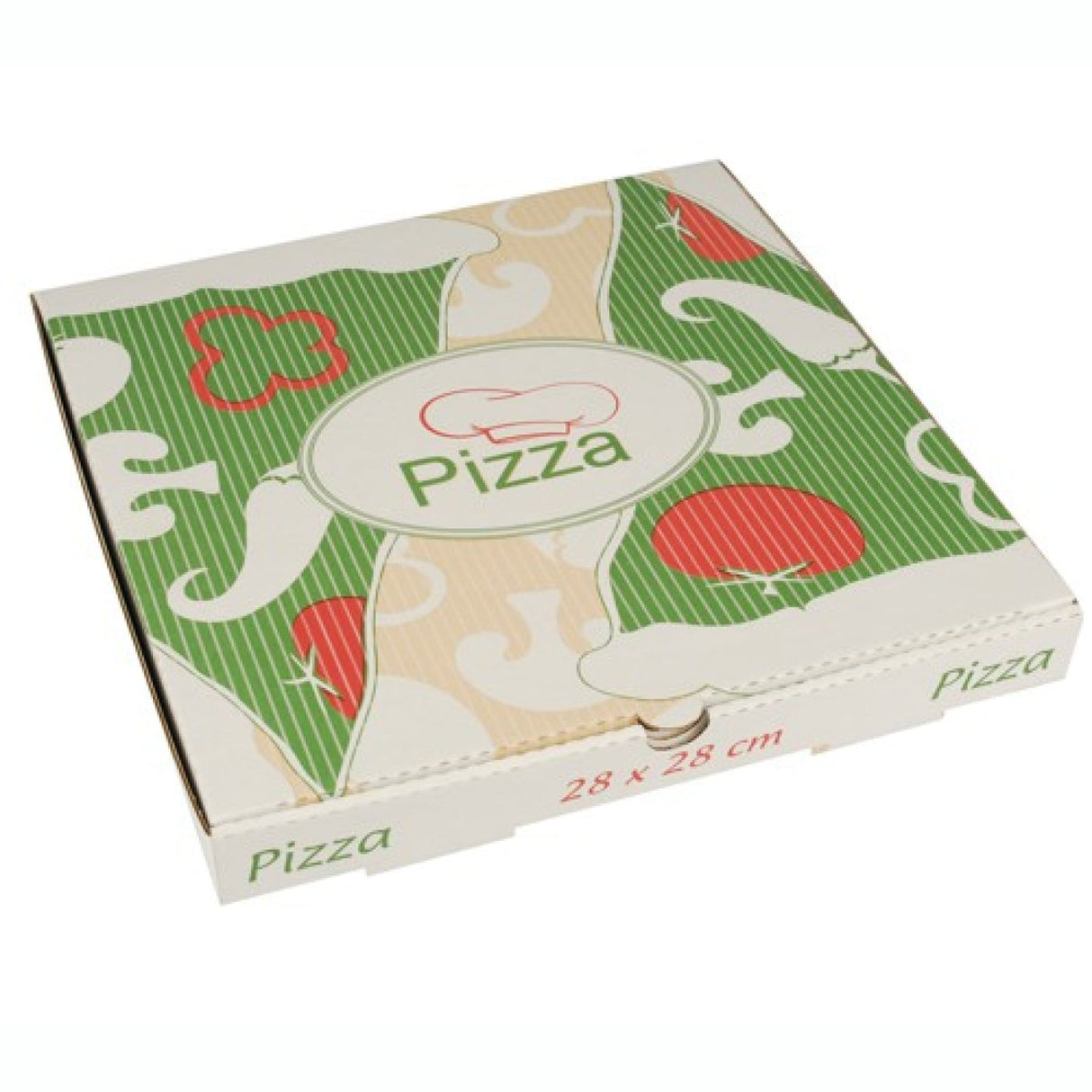 Papstar Pure Pizzakarton, Cellulose 1 Karton (100 Stück), 28 x 28 x 3 cm