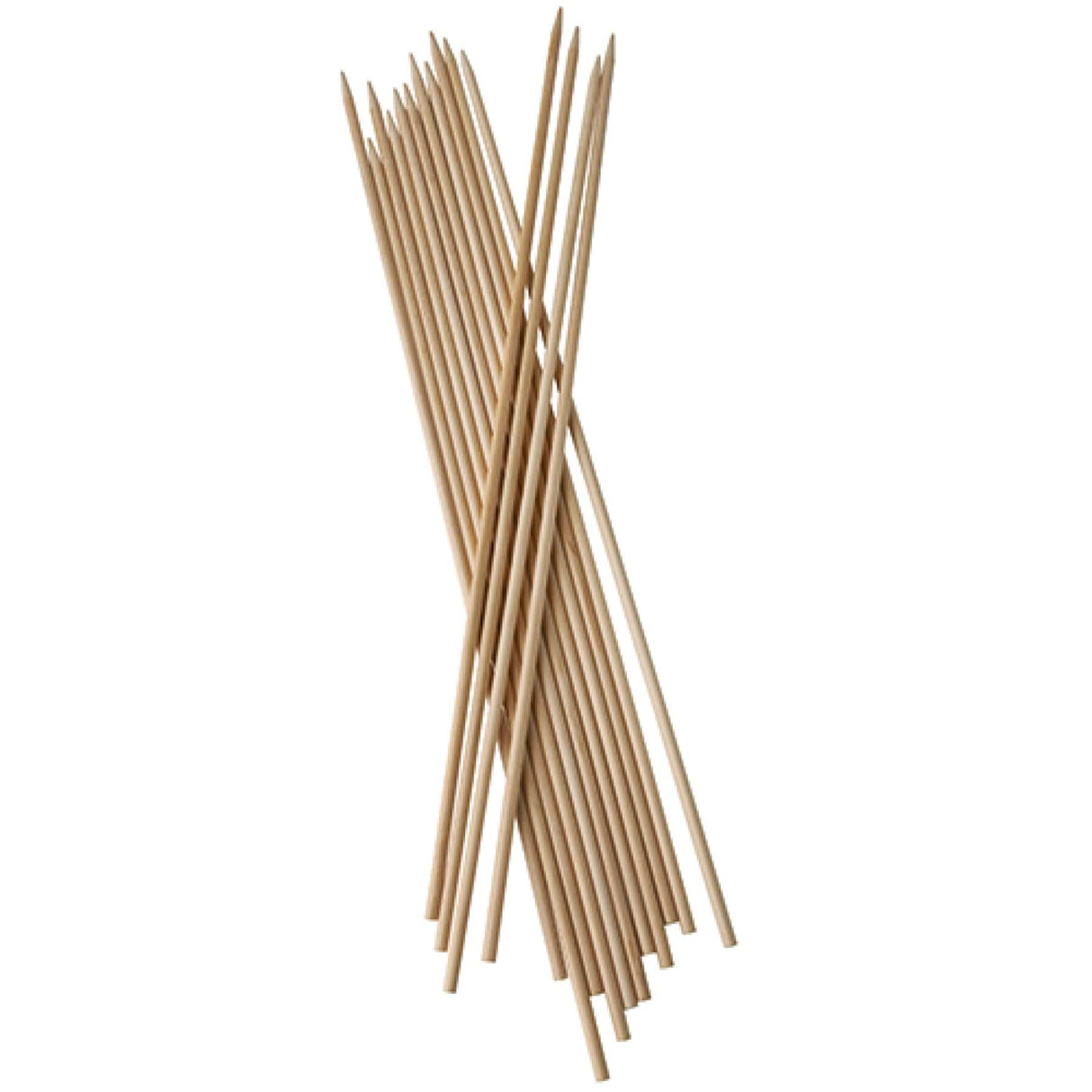 Papstar Pure Schaschlikspieße Holz 1 Packung (200 Stück), ø 40 cm