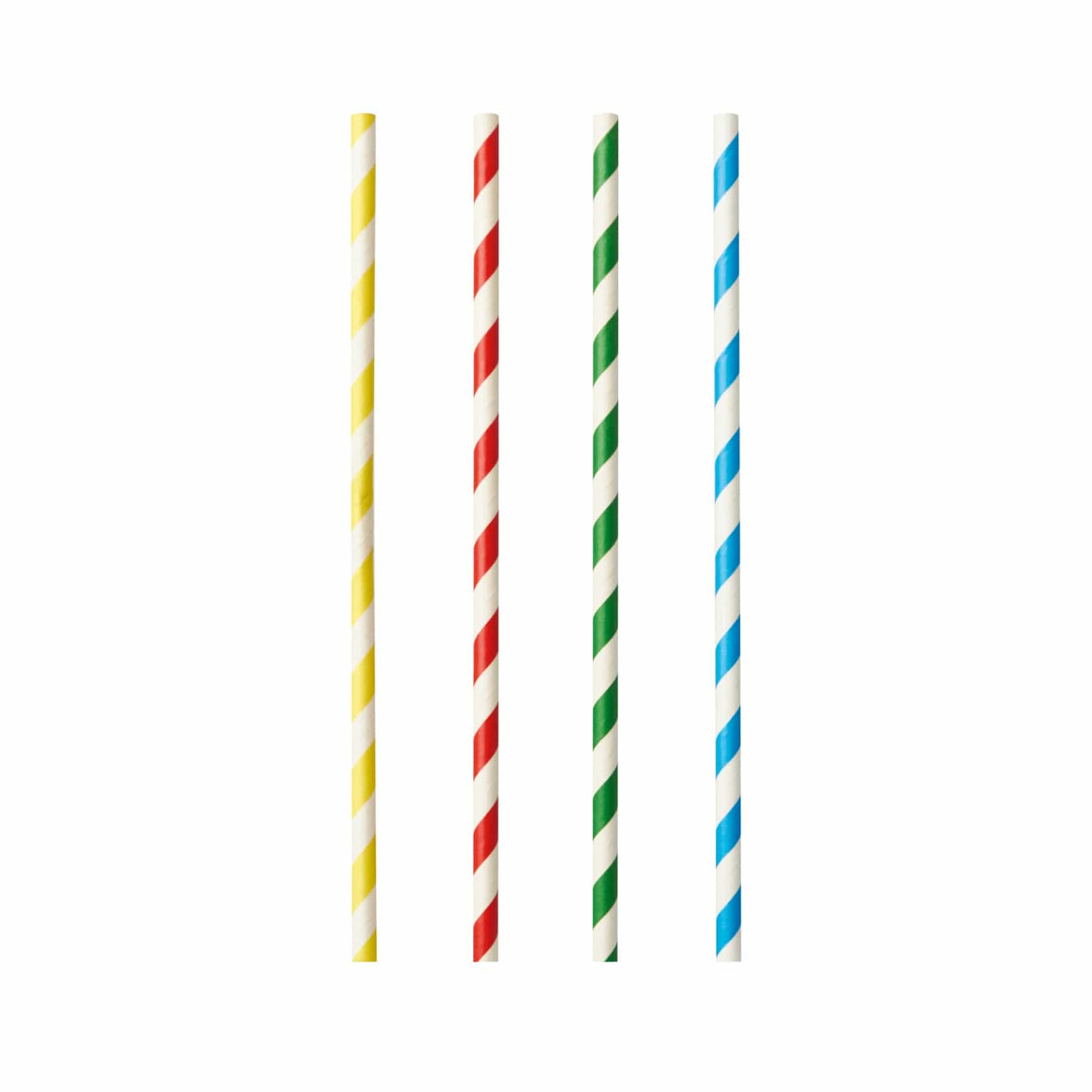 Papstar Pure Stripes Shake-Halme, farbig sortiert