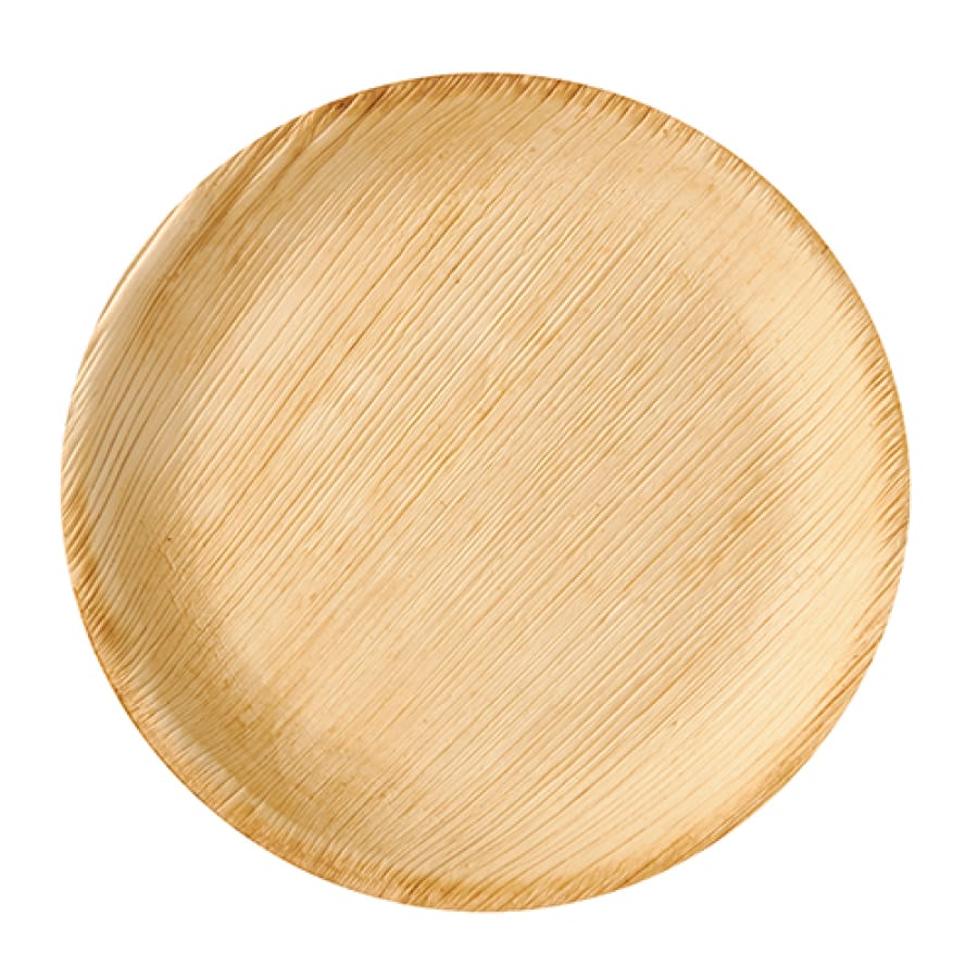 Papstar Pure Teller Palmblatt, rund 1 Packung (6 Stück), ø 23 cm