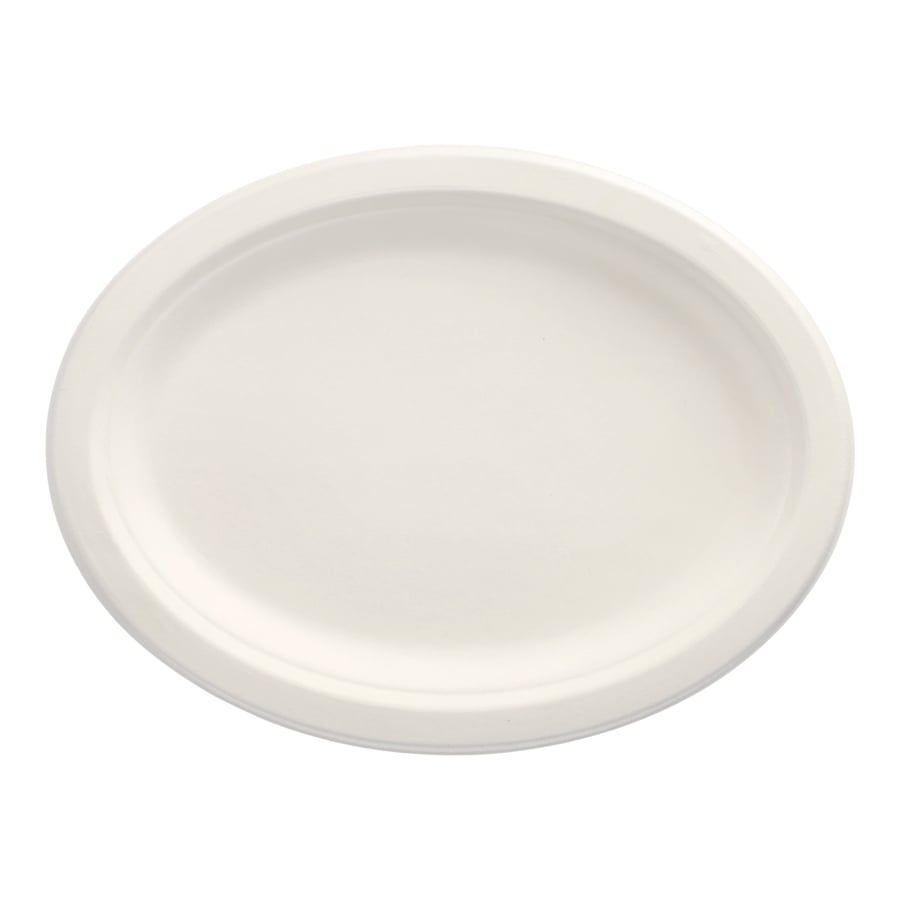 Papstar Pure Teller, Zuckerrohr oval 26 x 20 cm