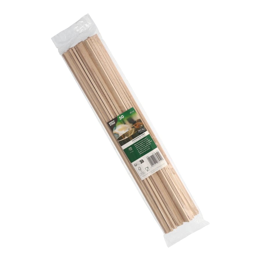 Papstar Pure Zuckerwattestäbe, eckig 40 cm, 1 Karton = 20 Packungen à 50 Stück
