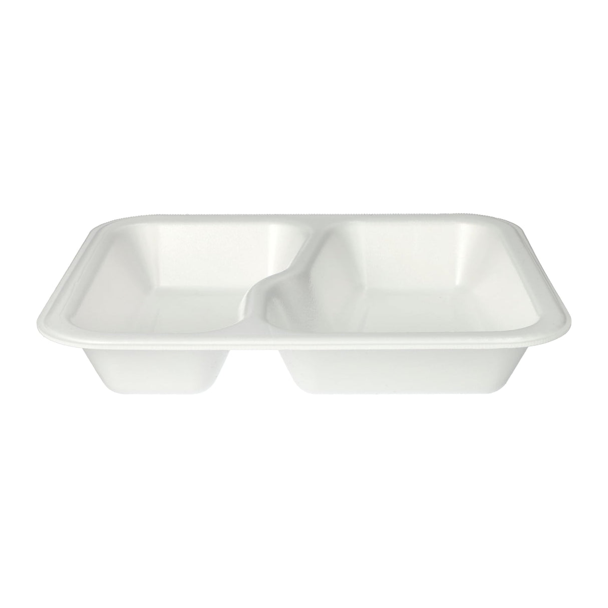 PAPSTAR Take away, Siegelschalen, 1000 ml, 2-geteilt 1 Karton (6 Packungen × 100 Stück), Weiß