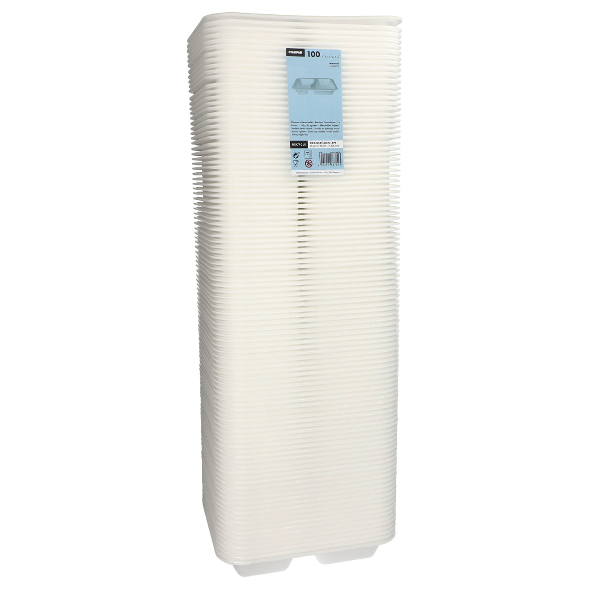 PAPSTAR Take away, Siegelschalen, 1000 ml, 2-geteilt