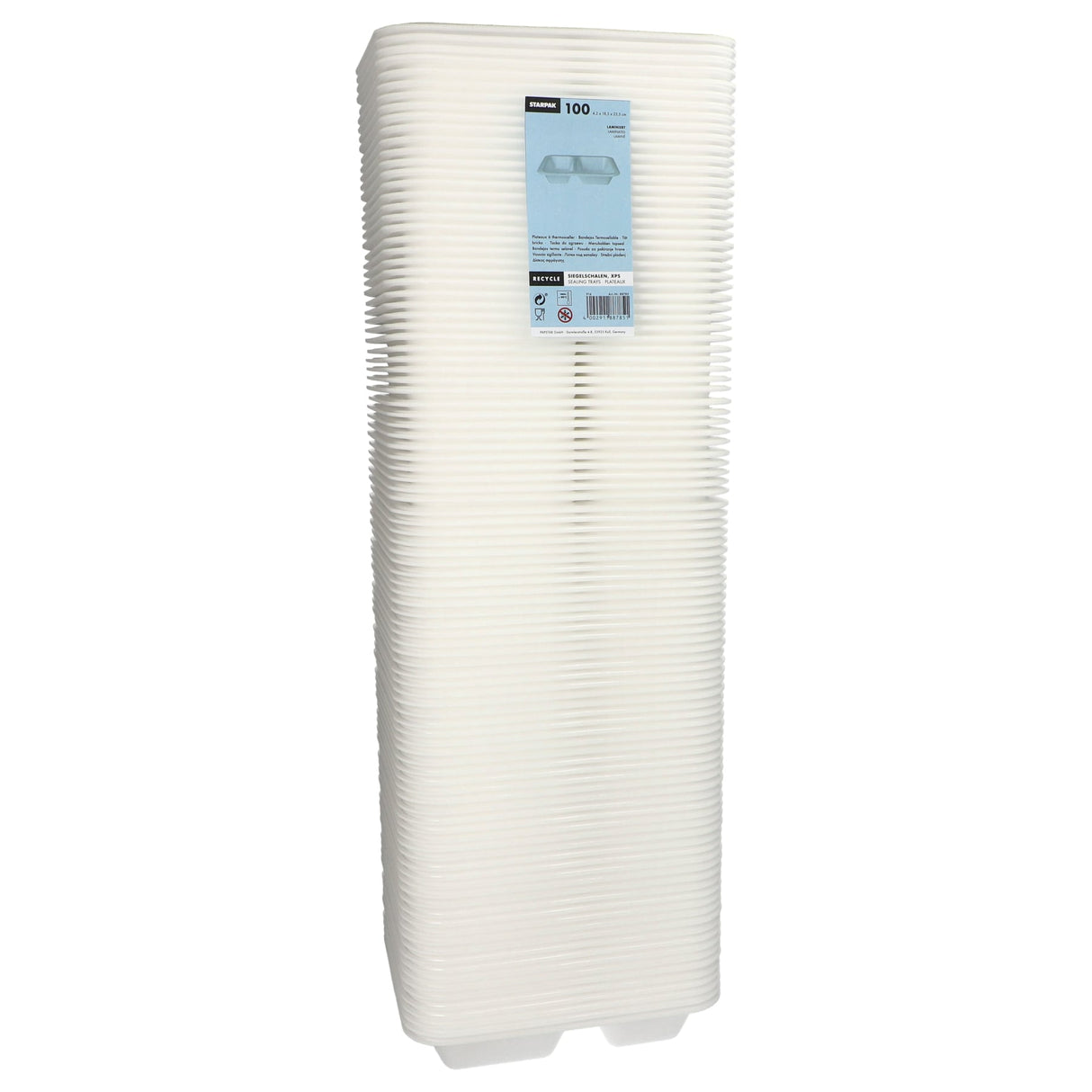PAPSTAR Take away, Siegelschalen, 800 ml, 2-geteilt