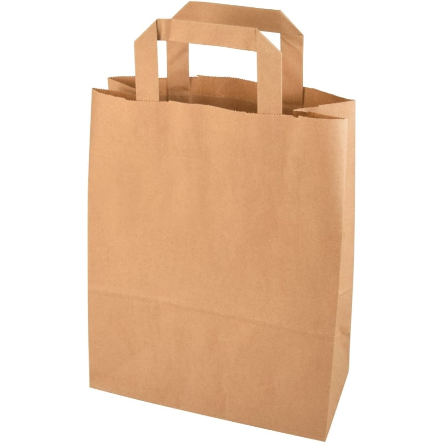 Papstar Tragetaschen, 28 x 22 x 10 cm, braun