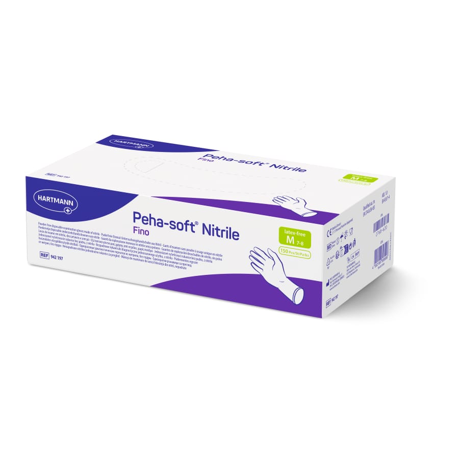 Peha-soft® nitrile fino powderfree Untersuchungshandschuhe M