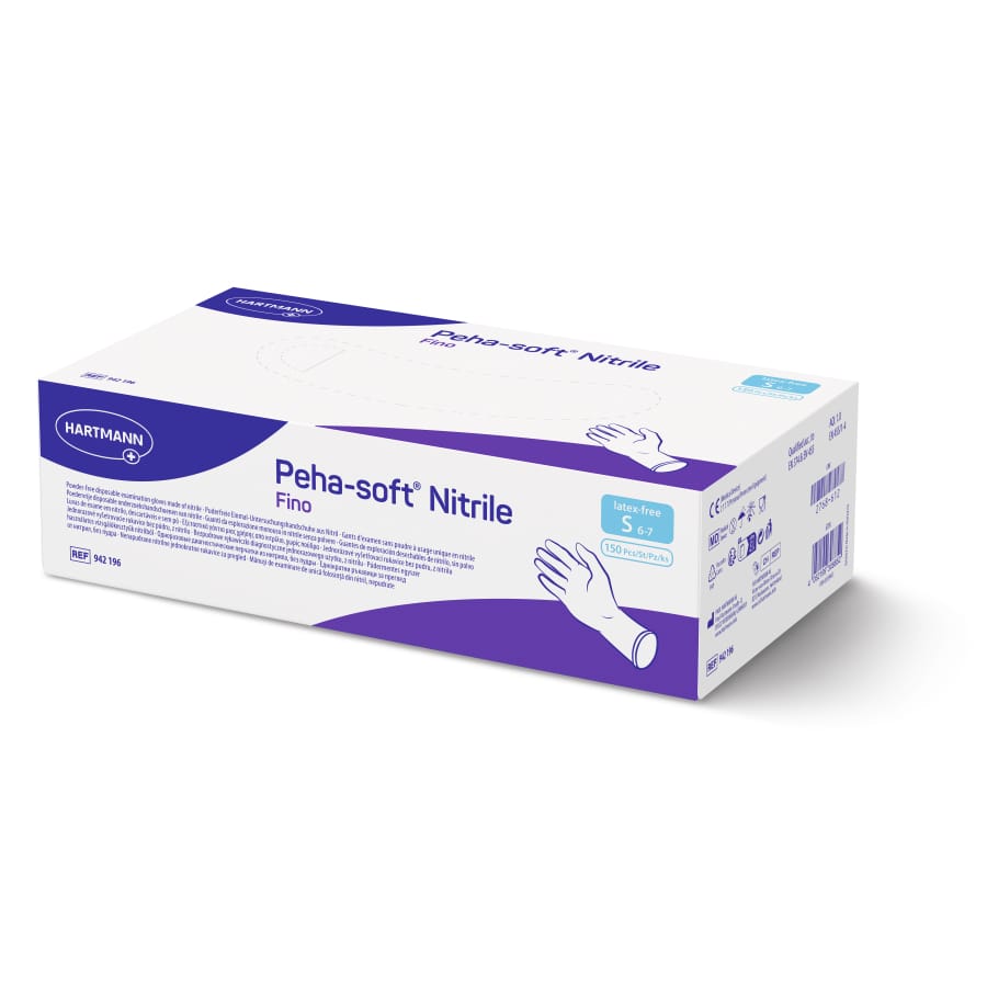 Peha-soft® nitrile fino powderfree Untersuchungshandschuhe S