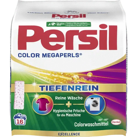 Persil Color Megaperls Waschmittel Tabs, Tiefenrein für strahlend saubere Wäsche und hygienische Frische.