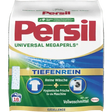 Persil Megaperls Universal Vollwaschmittel-Packung, tiefenrein für saubere weiße und helle Wäsche.