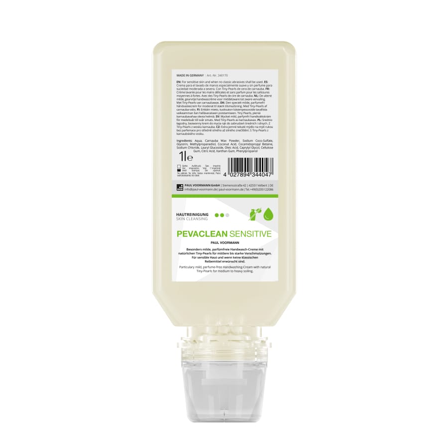 PEVACLEAN SENSITIVE Handwasch-Creme, parfümfrei 1 Liter