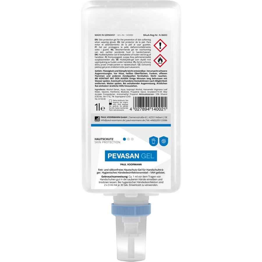 PEVASAN GEL Hautschutzgel 1 Liter (Care&Clean Flasche)