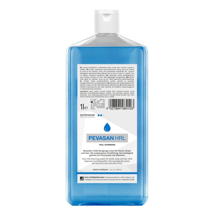 PEVASAN HRL Flüssigseife / Duschgel 1 Liter (Flasche)